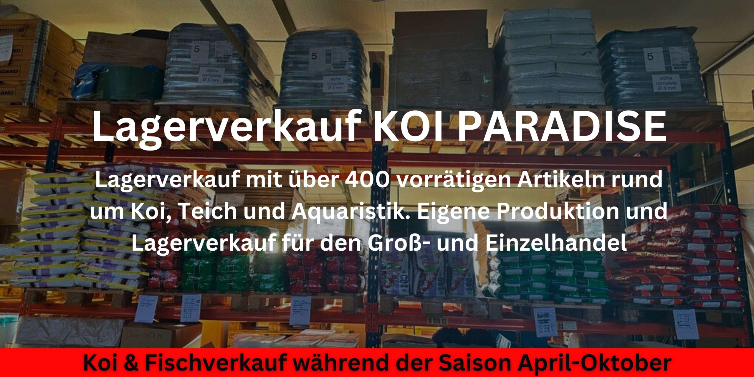 Lagerverkauf für teichzubehör NRW